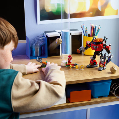 LEGO® Sonic the Hedgehog™ Knuckles vs. Dr. Eggman Egg Crusher Mech - Bộ Đồ Chơi Lắp Ráp Robot Chiến Đấu - LEGO 77005 - Góc nhìn khác 3