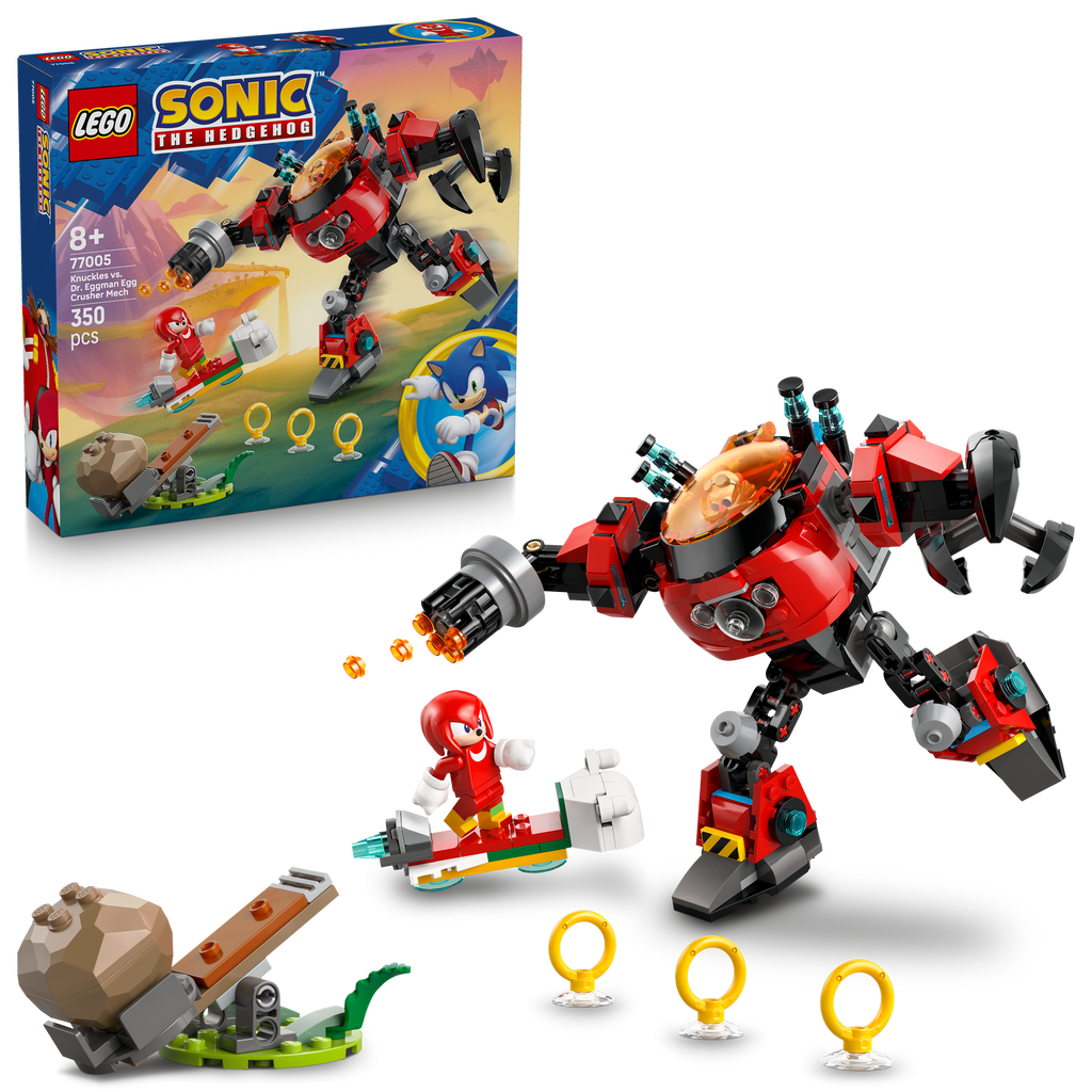 LEGO® Sonic the Hedgehog™ Knuckles vs. Dr. Eggman Egg Crusher Mech - Bộ Đồ Chơi Lắp Ráp Robot Chiến Đấu - LEGO 77005 - Hình ảnh bổ sung 9