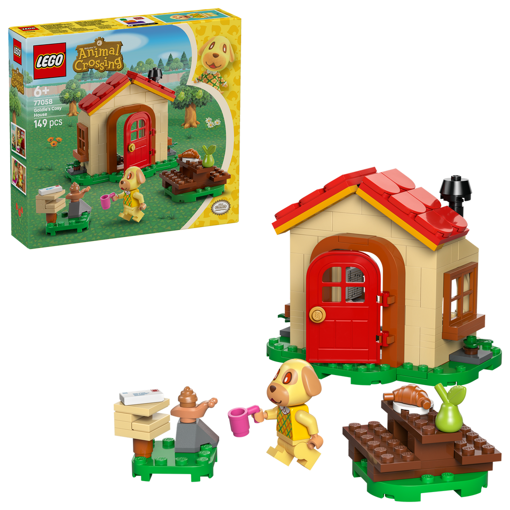LEGO® Animal Crossing™ Goldie’s Cosy House - Bộ Đồ Chơi Lắp Ráp Ngôi Nhà Của Goldie - LEGO 77058