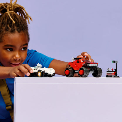 LEGO® Sonic the Hedgehog™ Silver’s Car vs. Knuckles’ Monster Truck - Đồ Chơi Lắp Ráp Xe Đua Siêu Tốc LEGO 77118 - Góc nhìn khác 3
