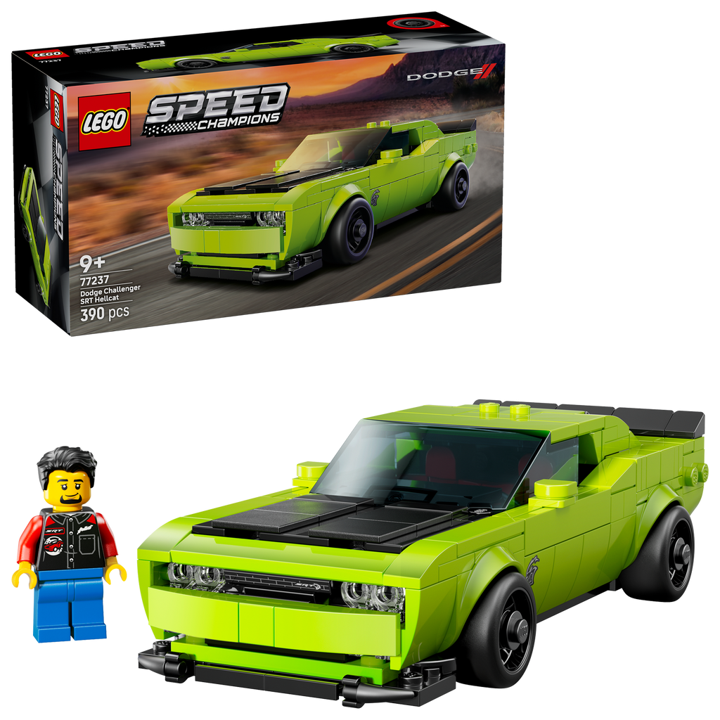 LEGO® Speed Champions Dodge Challenger SRT Hellcat Sports Car - Đồ chơi lắp ráp Xe thể thao Dodge (77237) LEGO - ảnh 2 - Buil