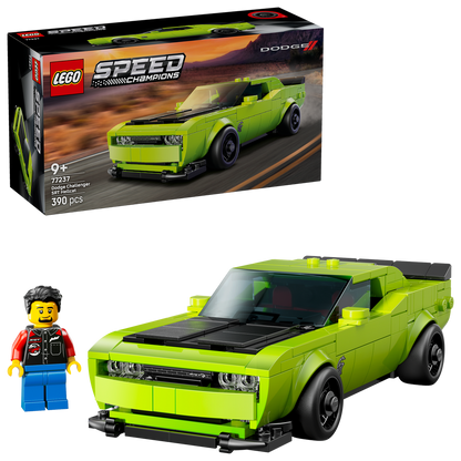 LEGO® Speed Champions Dodge Challenger SRT Hellcat Sports Car - Đồ chơi lắp ráp Xe thể thao Dodge (77237) LEGO - ảnh 2 - Buil