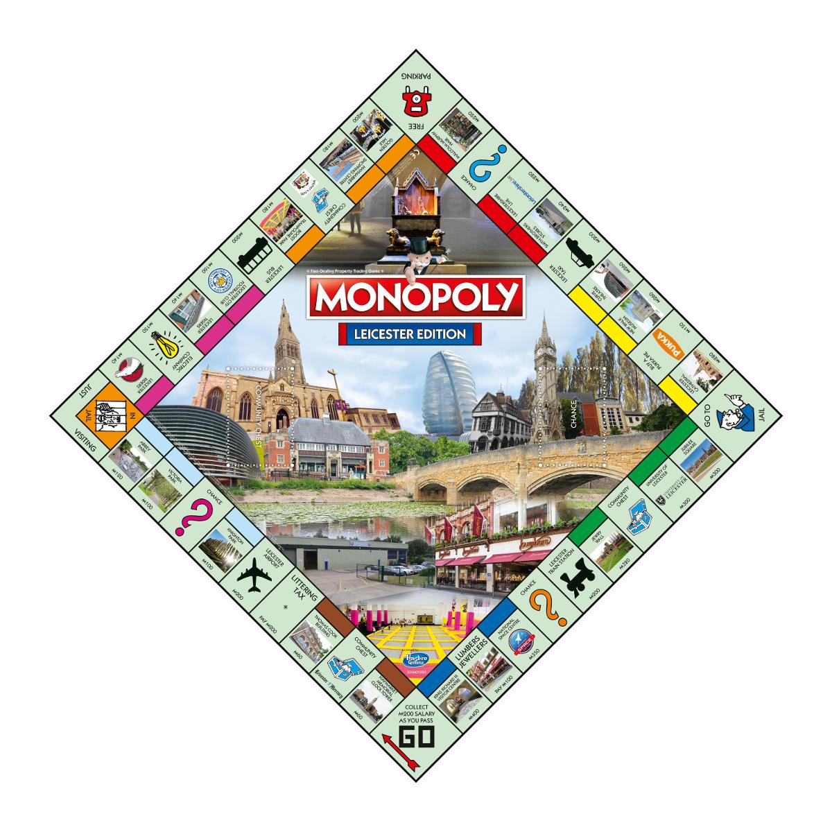 Leicester Monopoly Board Game - Trò chơi Cờ tỷ phú phiên bản Leicester - Winning Moves - Góc nhìn khác 3