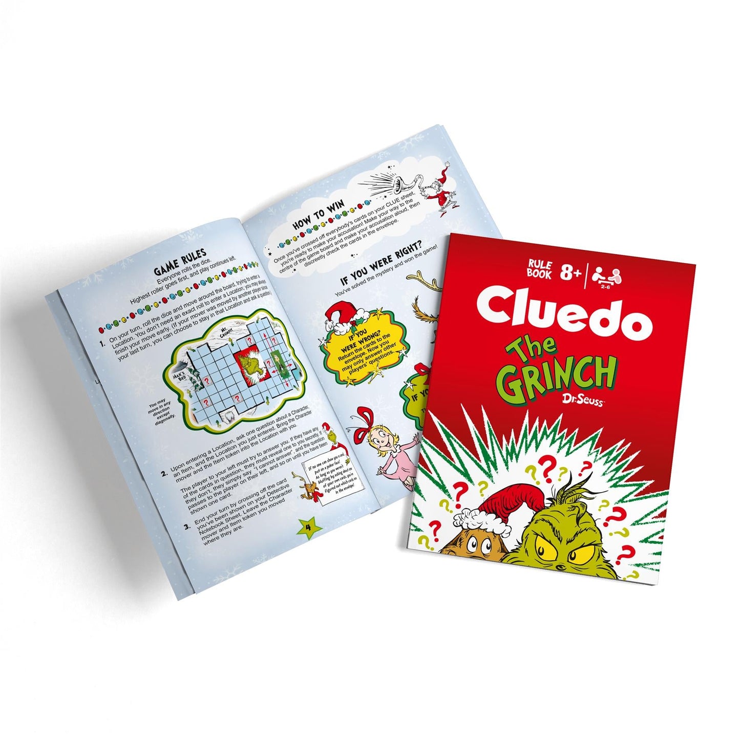 The Grinch Cluedo Mystery Board Game - Trò Chơi Board Game Bí Ẩn Gia Đình - Winning Moves - Hình ảnh chi tiết 2