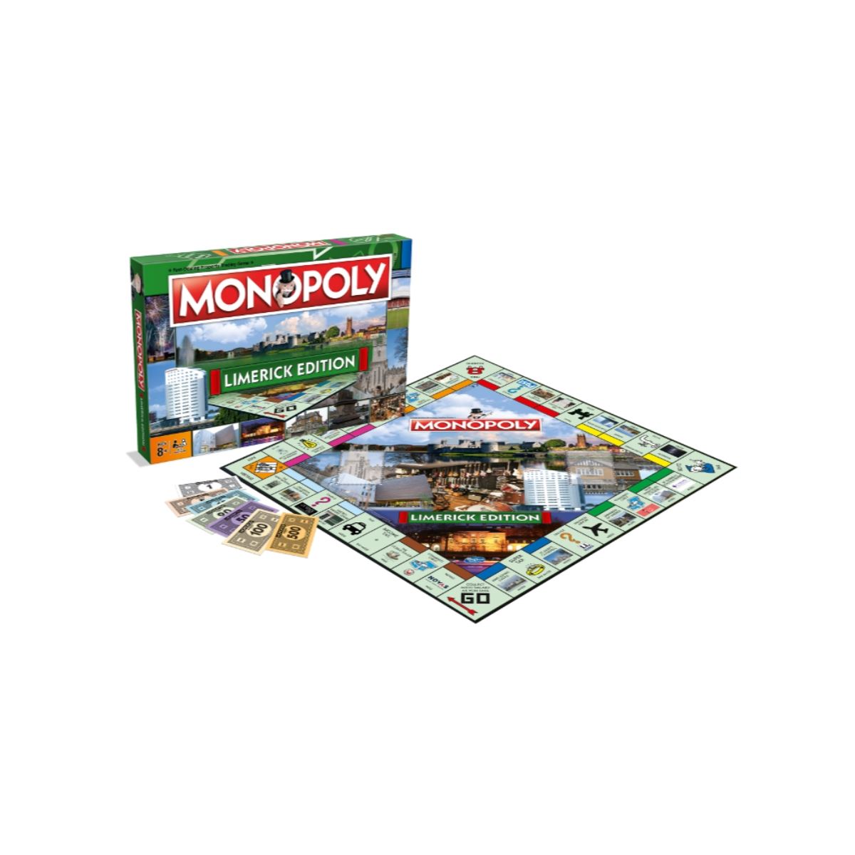 Limerick Monopoly Board Game - Trò Chơi Bàn Cờ Tỉ Phú Phiên Bản Limerick - Winning Moves - Hình ảnh chi tiết 2