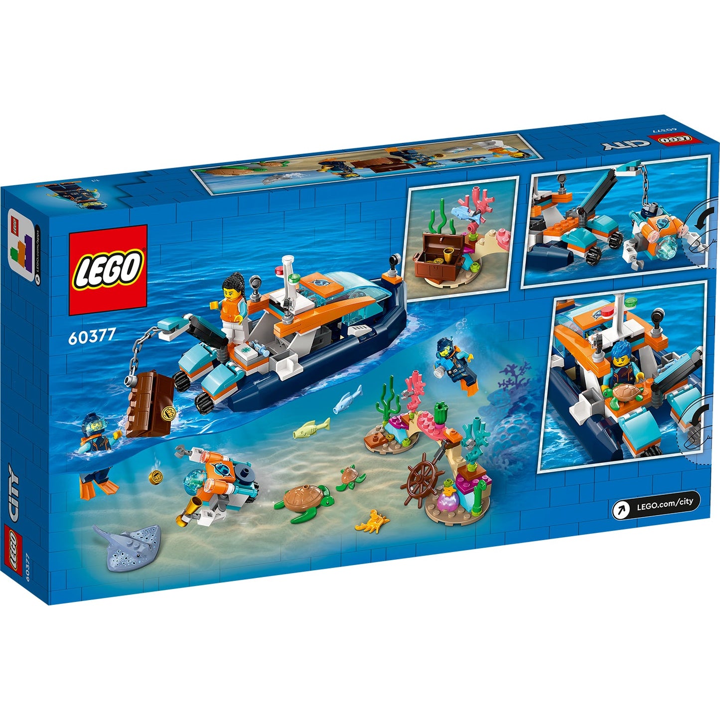 LEGO® City Explorer Diving Boat - Đồ Chơi Lắp Ráp Tàu Thuyền Lặn Thám Hiểm - LEGO 60377 LEGO - ảnh 2 - LEGO City