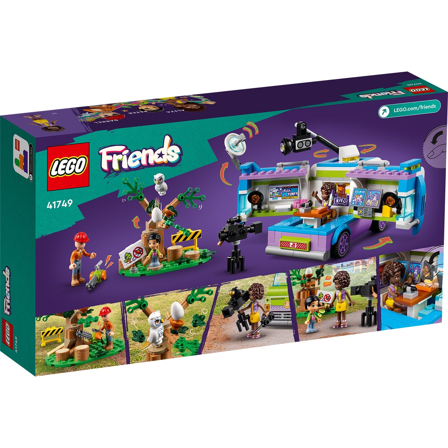 LEGO® Friends™ Newsroom Van - Bộ Đồ Chơi Xe Tin Tức - 41749 LEGO - ảnh 2 - Building Sets