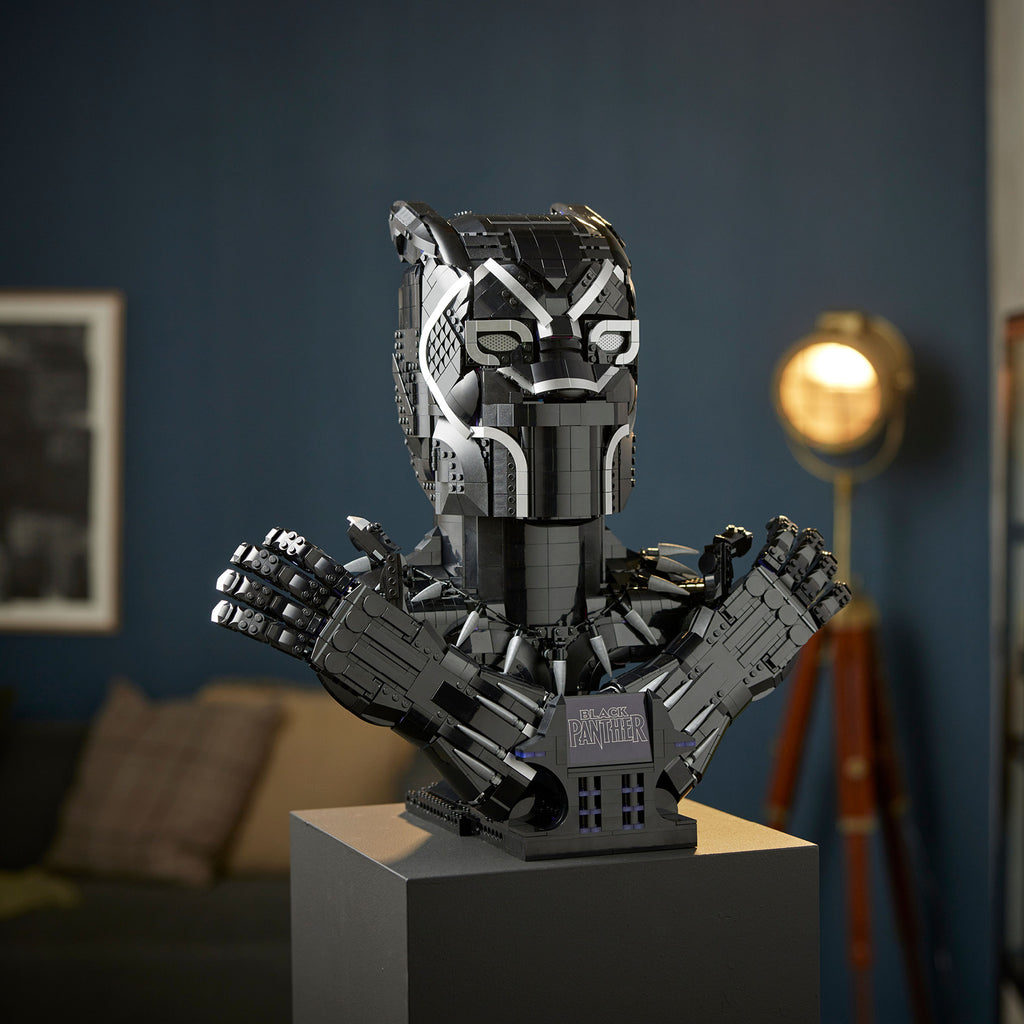 LEGO® Marvel Black Panther Bust - Mô Hình Lắp Ráp Vua T’Challa - LEGO 76215 - Hình ảnh bổ sung 6