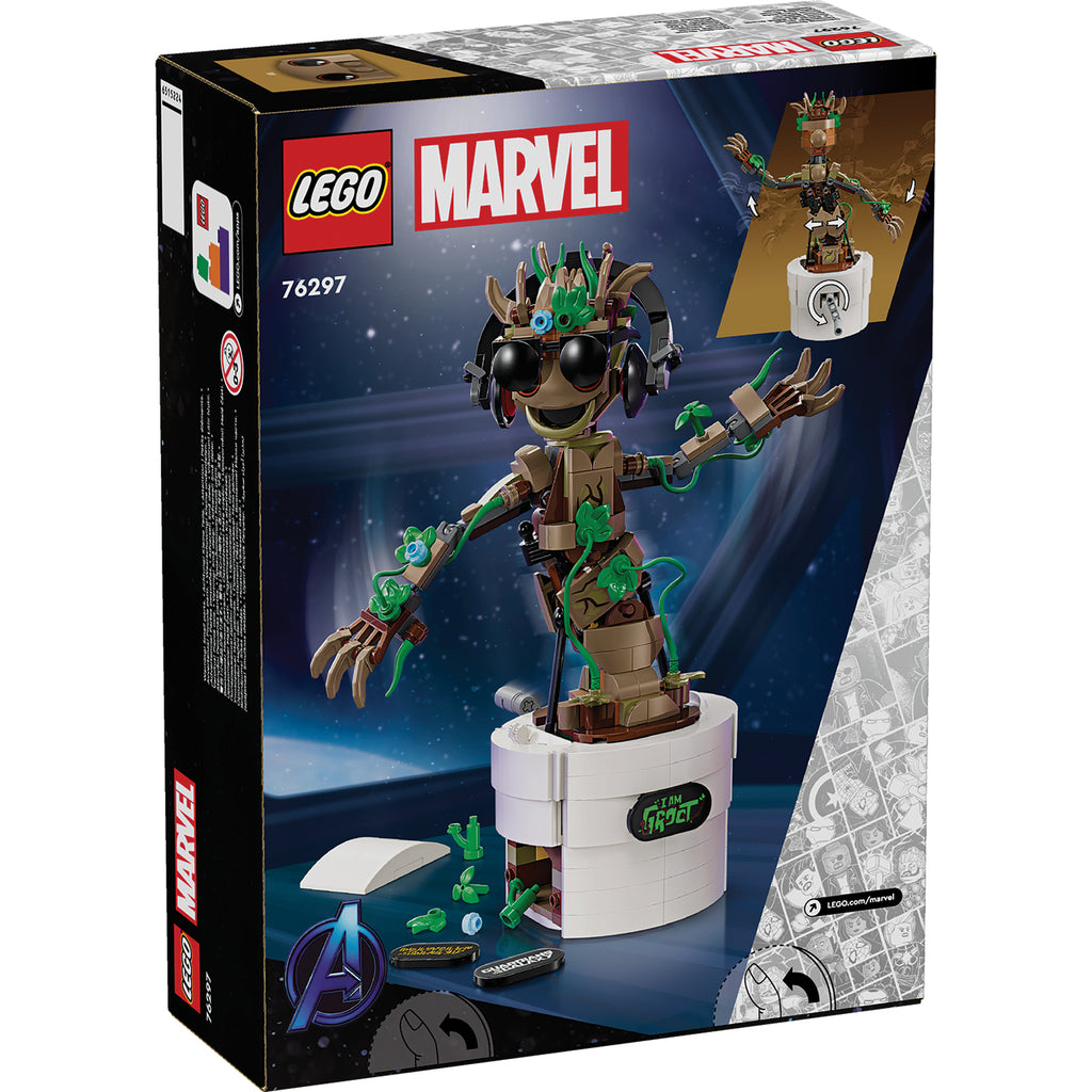 LEGO® Marvel Dancing Groot Mô Hình Groot Nhảy Múa Đồ Chơi Lắp Ráp LEGO 76297