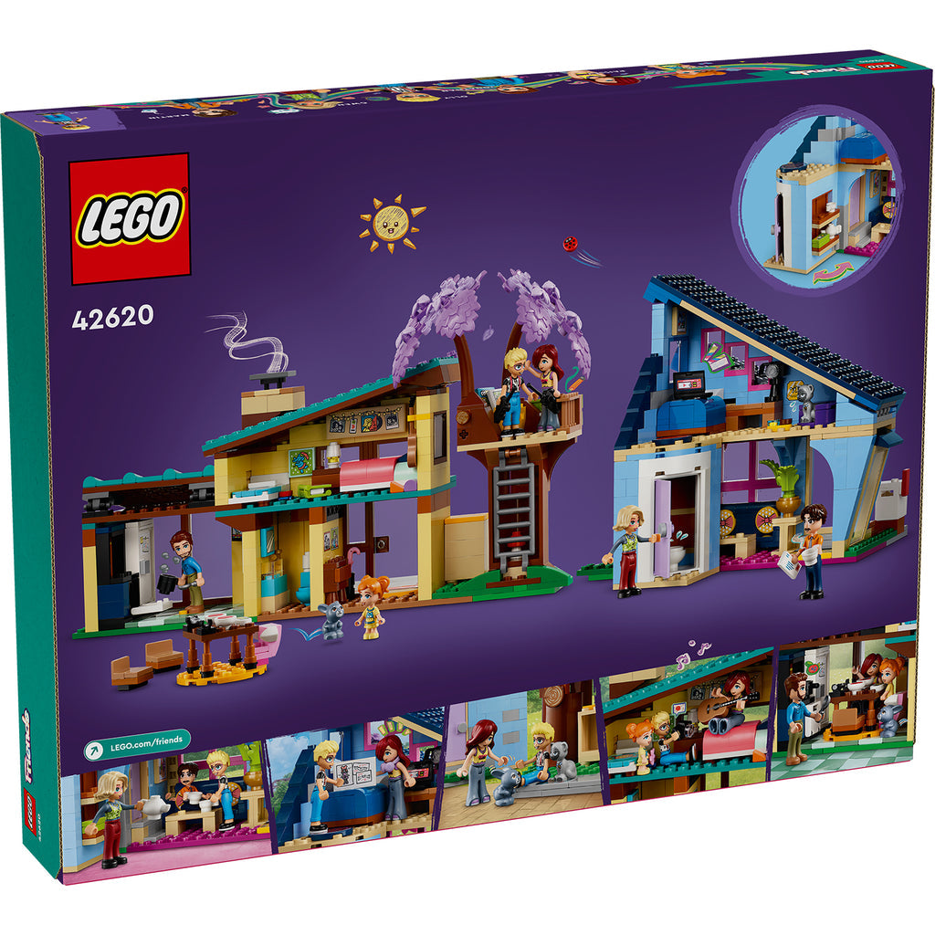 LEGO® Friends™ Olly and Paisley's Family Houses - Đồ Chơi Lắp Ráp Ngôi Nhà Của Olly Và Paisley LEGO 42620 LEGO - Lego