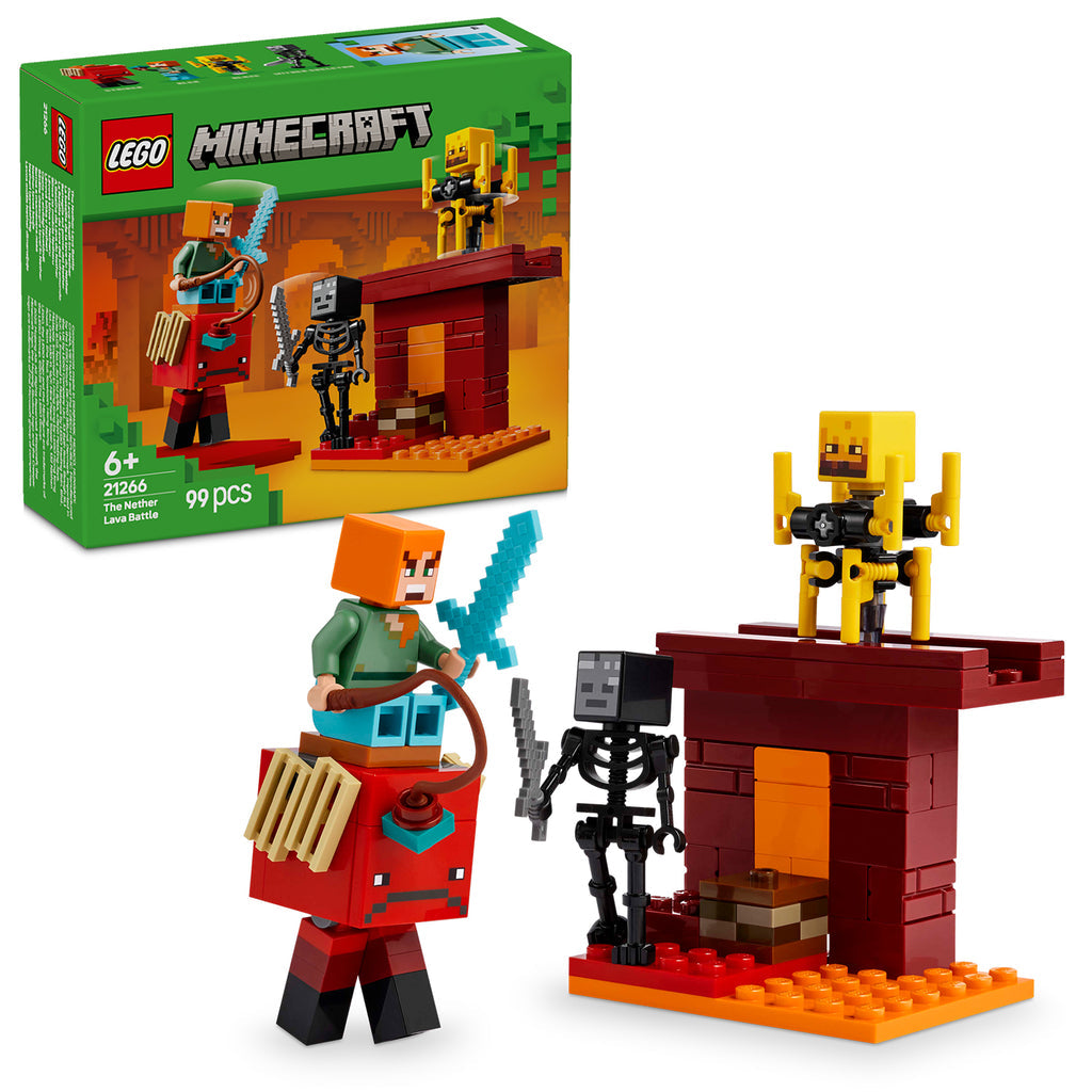 LEGO® Minecraft® The Nether Lava Battle - Đồ Chơi Lắp Ráp Cuộc Chiến Dung Nham LEGO 21266 LEGO - ảnh 1 - LEGO Minecraft