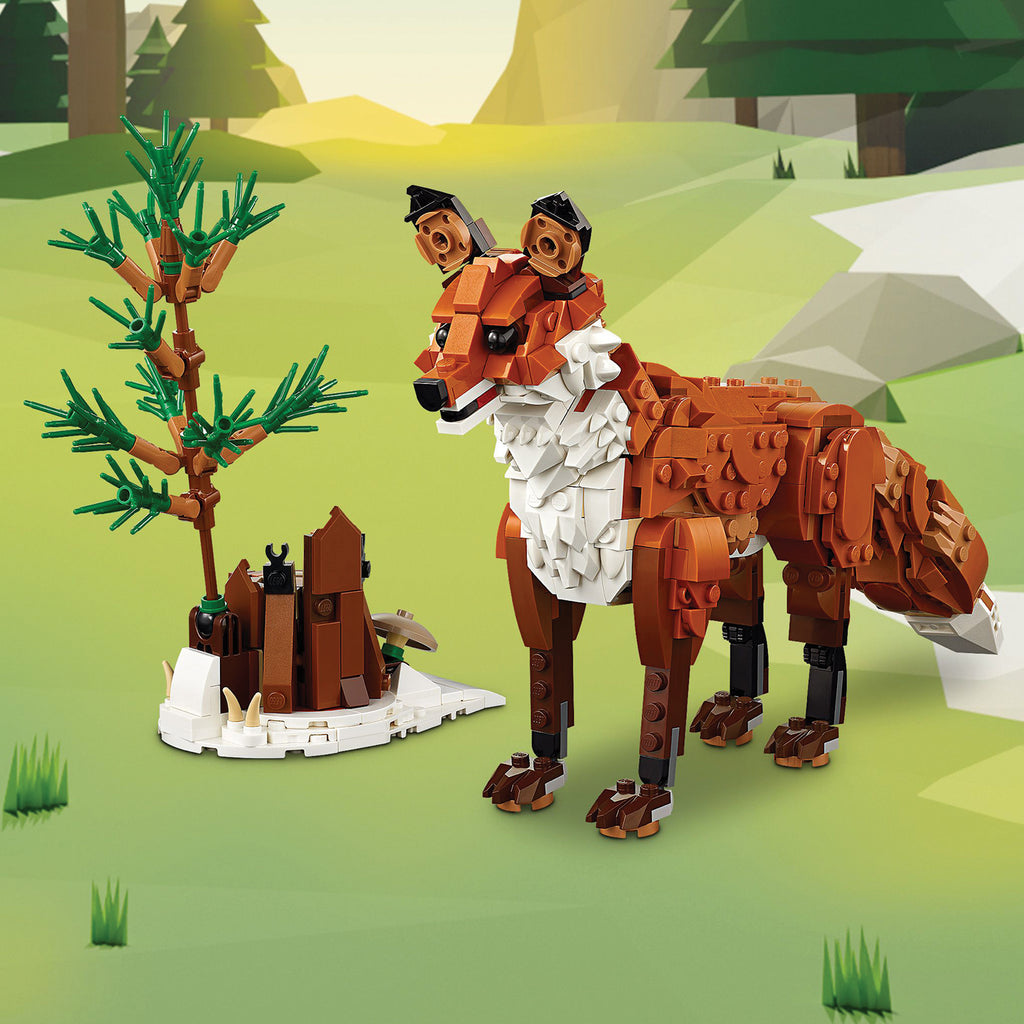 LEGO® Creator 3-in-1 Forest Animals: Red Fox - Đồ Chơi Lắp Ráp Động Vật Rừng Xanh 3-Trong-1 - LEGO 31154 - Hình ảnh bổ sung 7