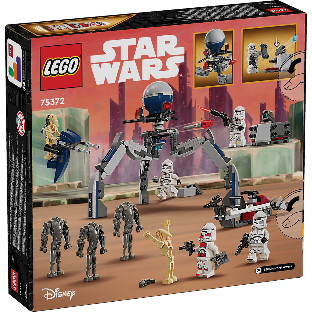 LEGO® Star Wars™ Clone Trooper™ & Battle Droid™ Battle Pack - Bộ Đồ Chơi Lắp Ráp Trận Chiến LEGO 75372 LEGO - ảnh 6 - Buildin