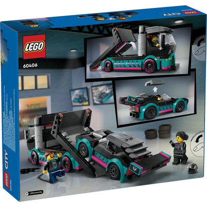 LEGO® City Race Car and Car Carrier Truck - Bộ Đồ Chơi Xe Đua Và Xe Tải Chở Xe - LEGO 60406 LEGO - ảnh 2 - Đồ chơi lắp ráp