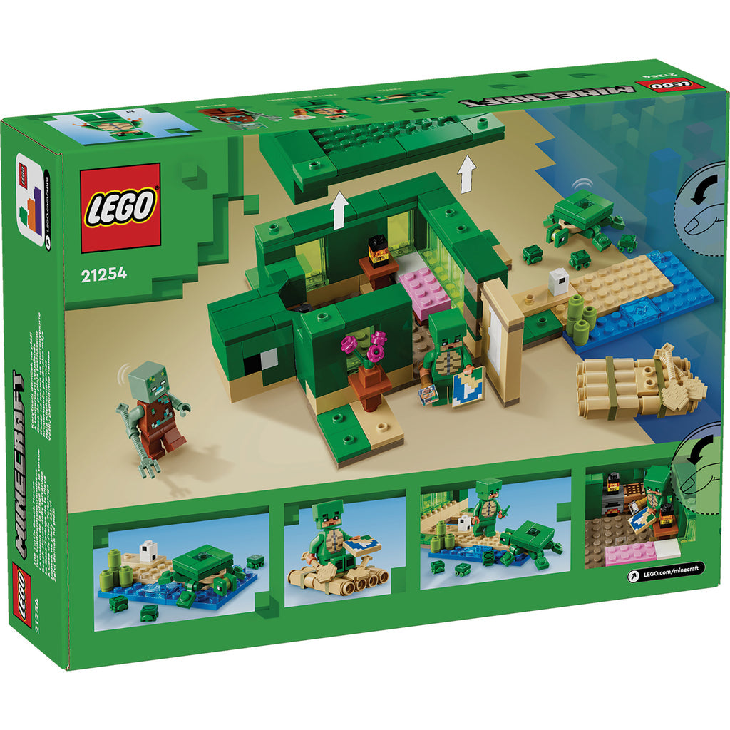 LEGO® Minecraft® The Turtle Beach House - Bộ lắp ráp Ngôi Nhà Bãi Biển Rùa (21254) LEGO - ảnh 1 - LEGO Building Sets