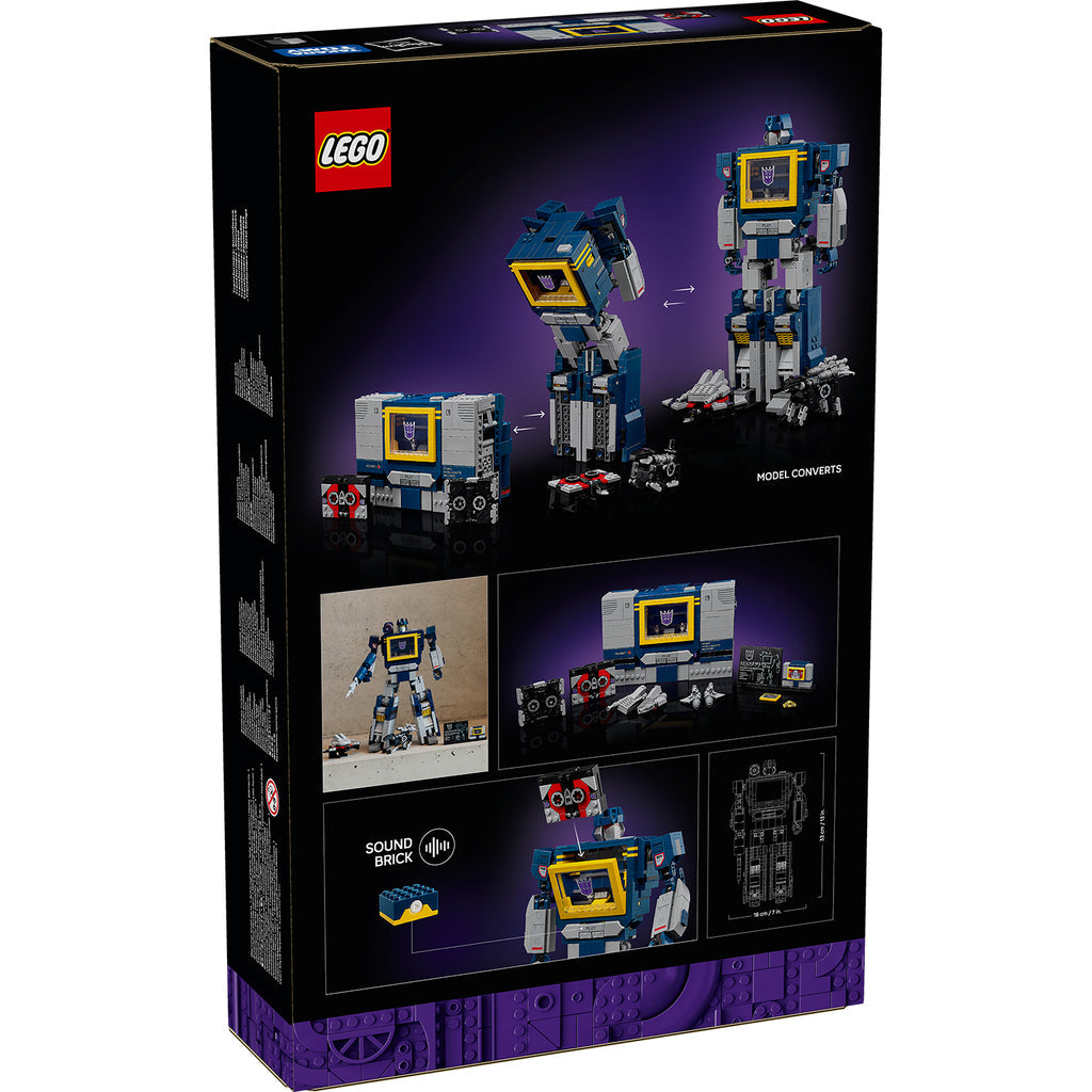 LEGO® ICONS™ Transformers: Soundwave - Mô Hình Robot Biến Hình Decepticon 10358
