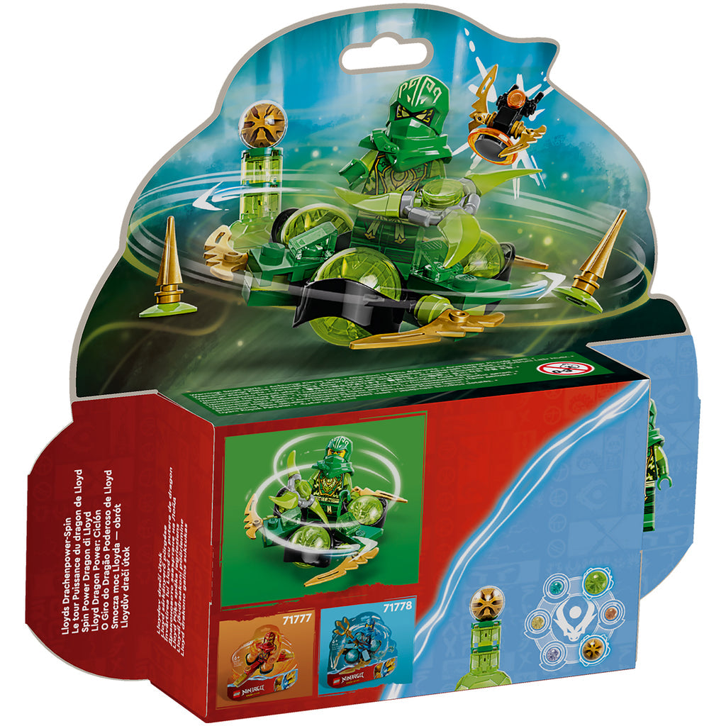 LEGO® NINJAGO® Lloyd’s Dragon Power Spinjitzu Spin - Đồ chơi lắp ráp Vòng xoay (71779)