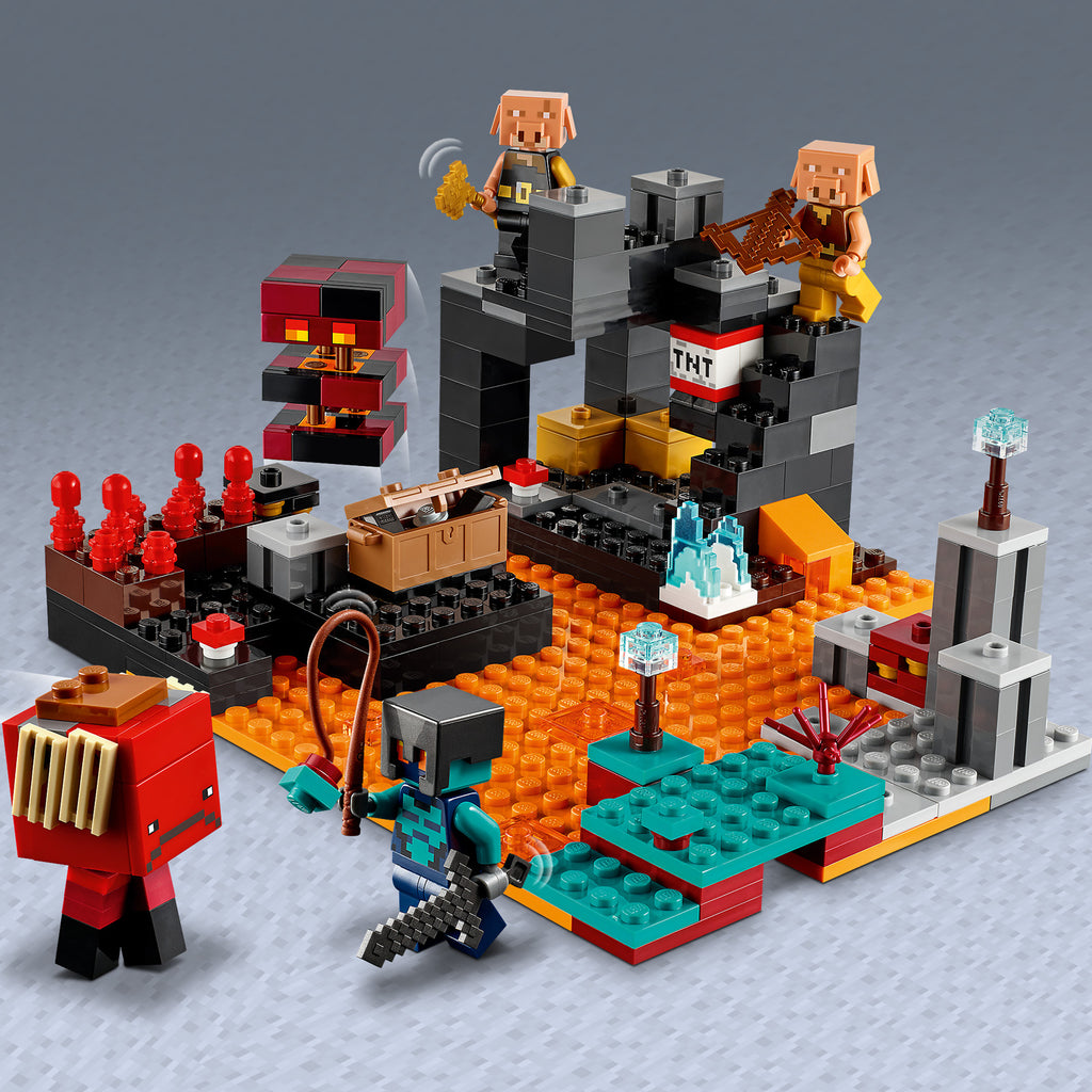 LEGO® Minecraft® The Nether Bastion - Đồ Chơi Lắp Ráp Minecraft LEGO 21185 LEGO - ảnh 6 - Lắp ráp LEGO