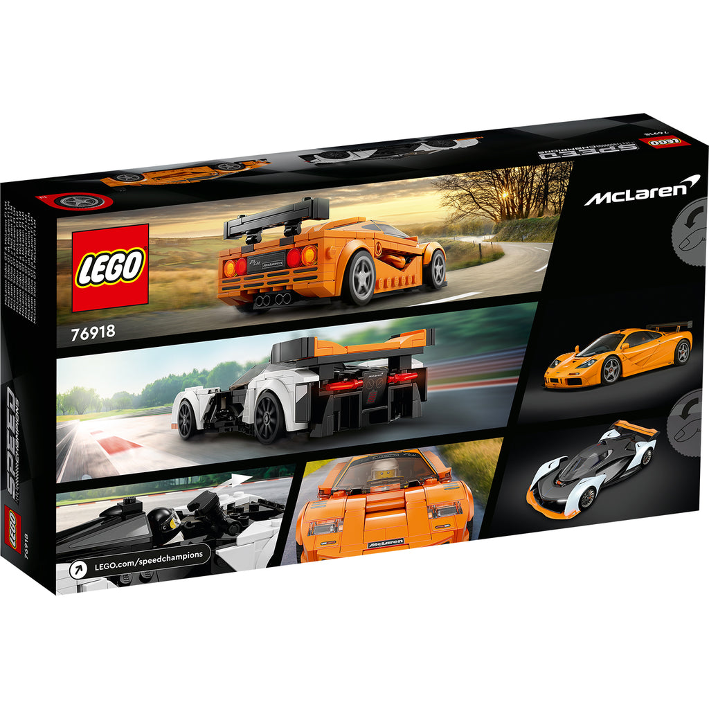 LEGO® Speed Champions McLaren Solus GT and F1 LM (76918) - Bộ Đồ Chơi Lắp Ráp Siêu Xe McLaren - LEGO