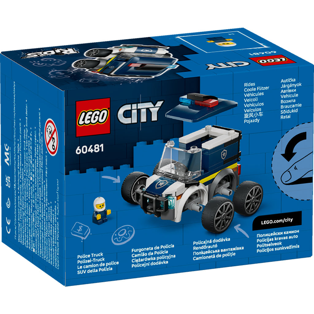 LEGO® City Rides – Police Truck Xe Tải Cảnh Sát Đồ Chơi LEGO 60481 - Hình ảnh bổ sung 8