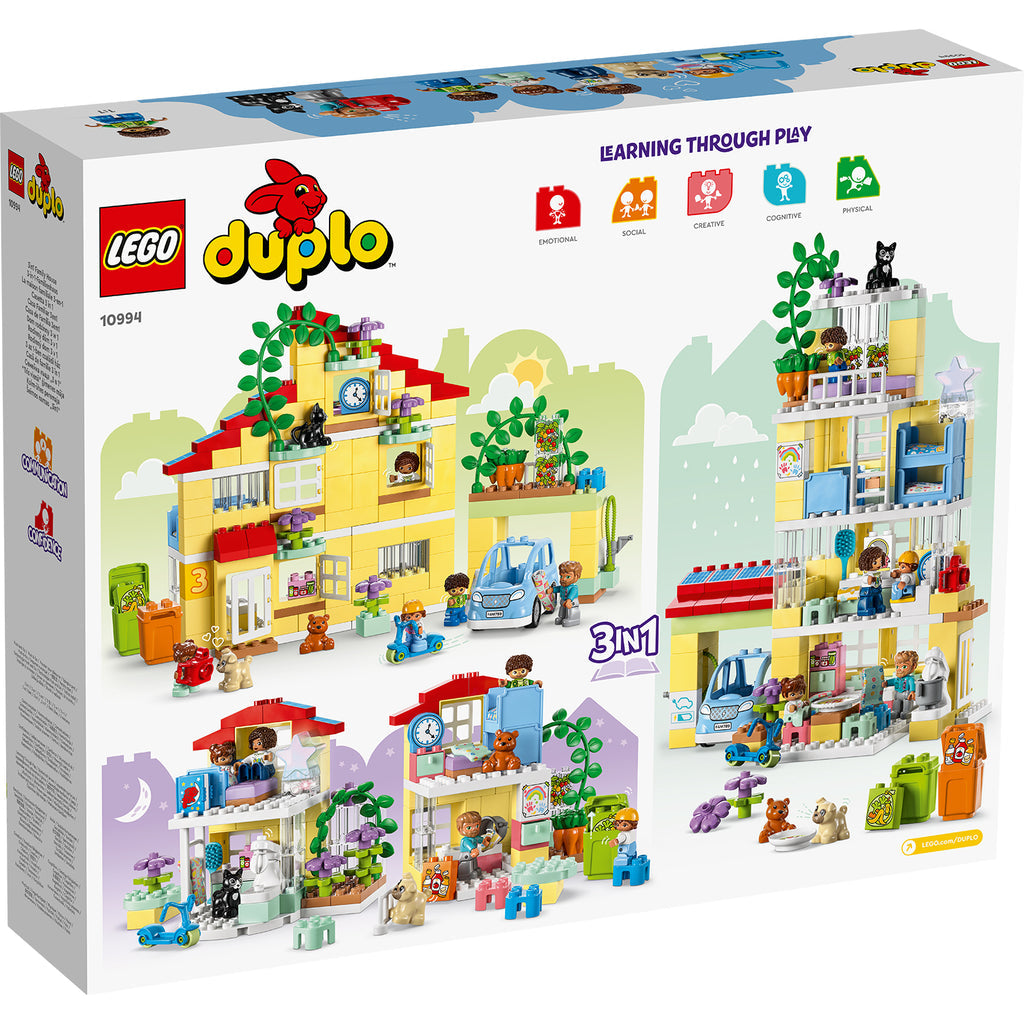 LEGO® DUPLO™ Town 3in1 Family House Ngôi Nhà Gia Đình 3 Trong 1 LEGO 10994 LEGO - ảnh 4 - Đồ chơi lắp ráp