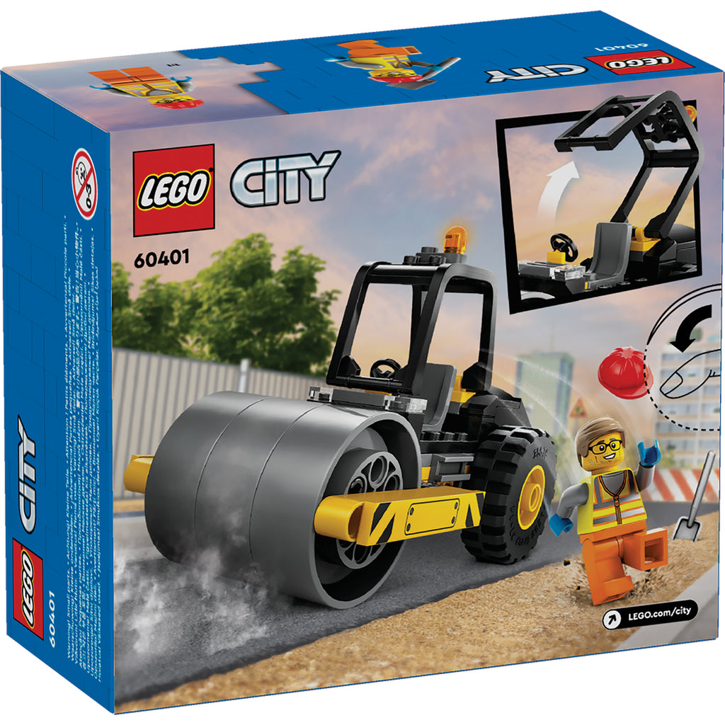 LEGO® City Construction Steamroller - Đồ Chơi Lắp Ráp Xe Lu Công Trường 60401