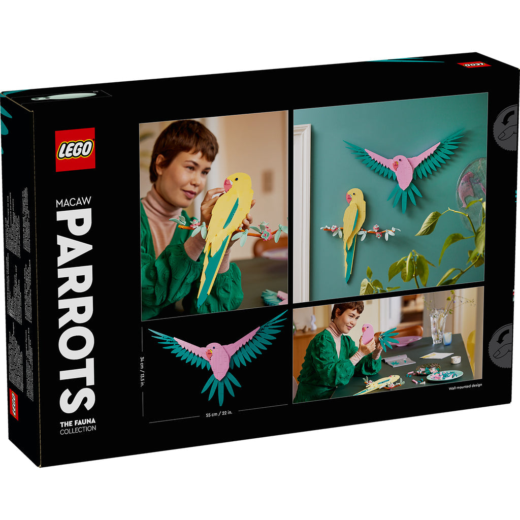 LEGO® Art The Fauna Collection – Macaw Parrots - Tranh Treo Tường Nghệ Thuật 3D - LEGO 31211 LEGO - ảnh 2 - LEGO Art