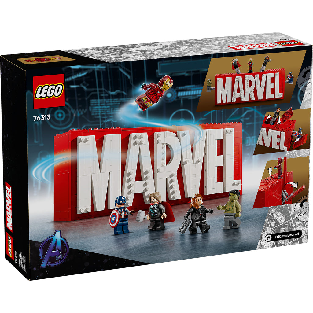 LEGO® Marvel: MARVEL Logo & Minifigures - Mô Hình Lắp Ráp Biểu Tượng Marvel & Nhân Vật Avengers LEGO 76313 LEGO - ảnh 3 - Leg