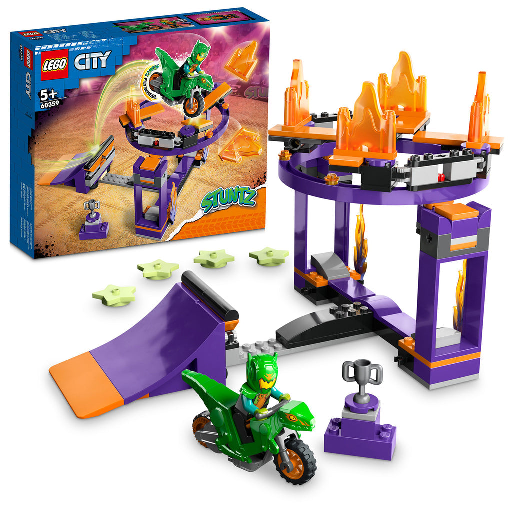 LEGO® City Dunk Stunt Ramp Challenge - Bộ Đồ Chơi Xe Mô Tô Nhảy Cầu Mạo Hiểm LEGO 60359 LEGO - ảnh 6 - Building Sets