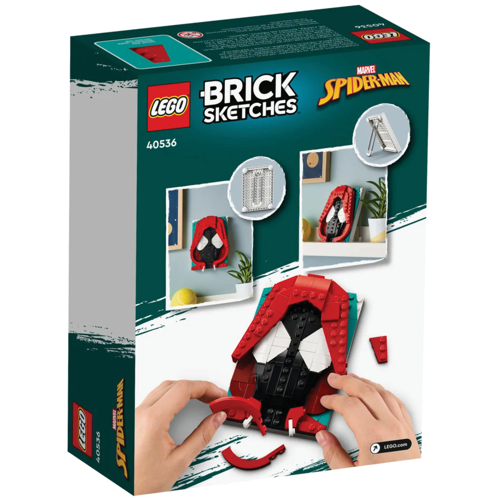 LEGO® Brick Sketches™ Miles Morales (40536) | Mô hình Chân dung 3D Spider-Man | LEGO - Hình ảnh bổ sung 7