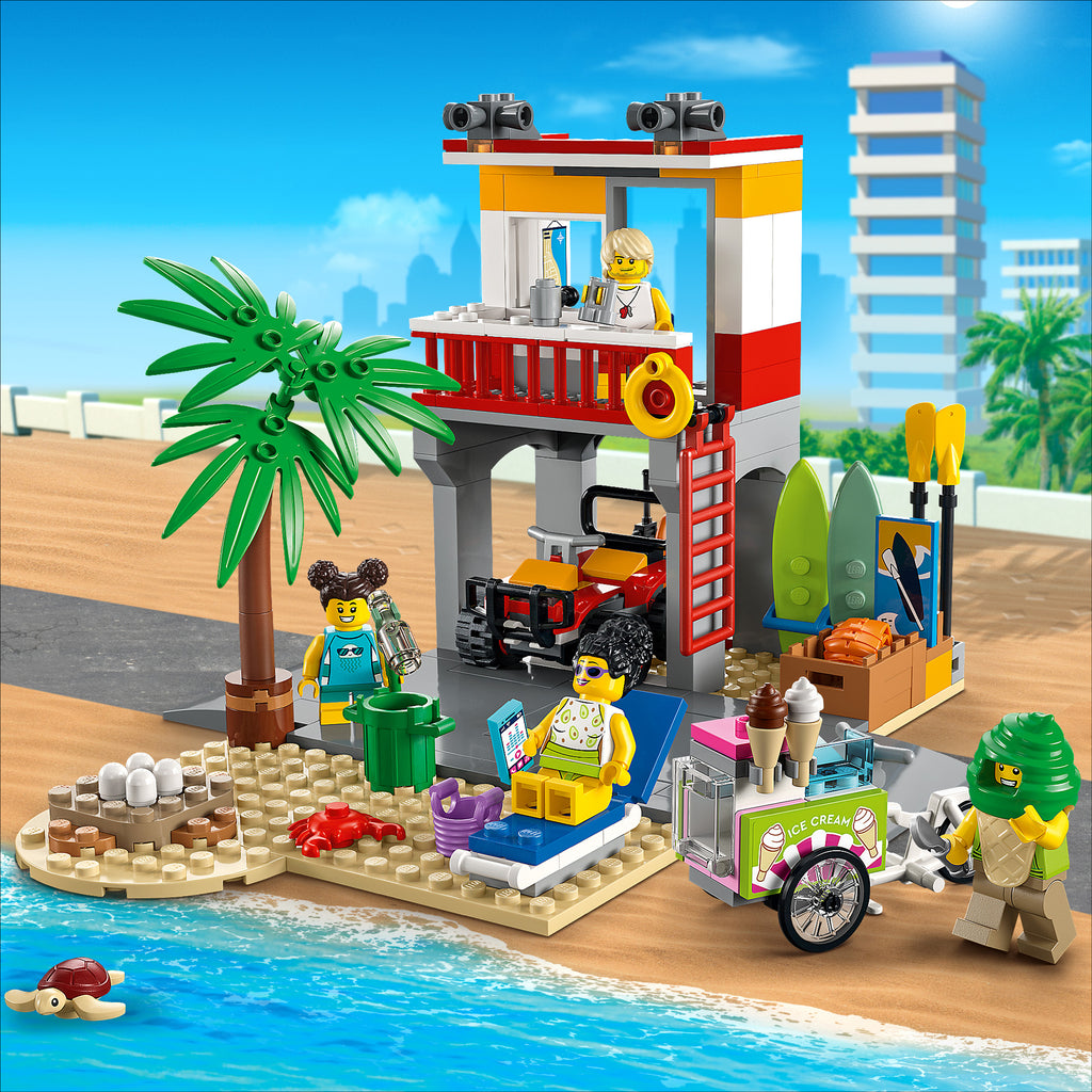 LEGO® City Beach Lifeguard Station 60328 - Đồ Chơi Lắp Ráp Trạm Cứu Hộ Bờ Biển LEGO - ảnh 2 - LEGO City Sets