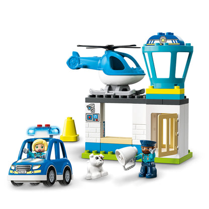 LEGO® DUPLO™ Rescue Police Station & Helicopter - Bộ Đồ Chơi Trạm Cảnh Sát & Trực Thăng Cứu Hộ - LEGO 10959