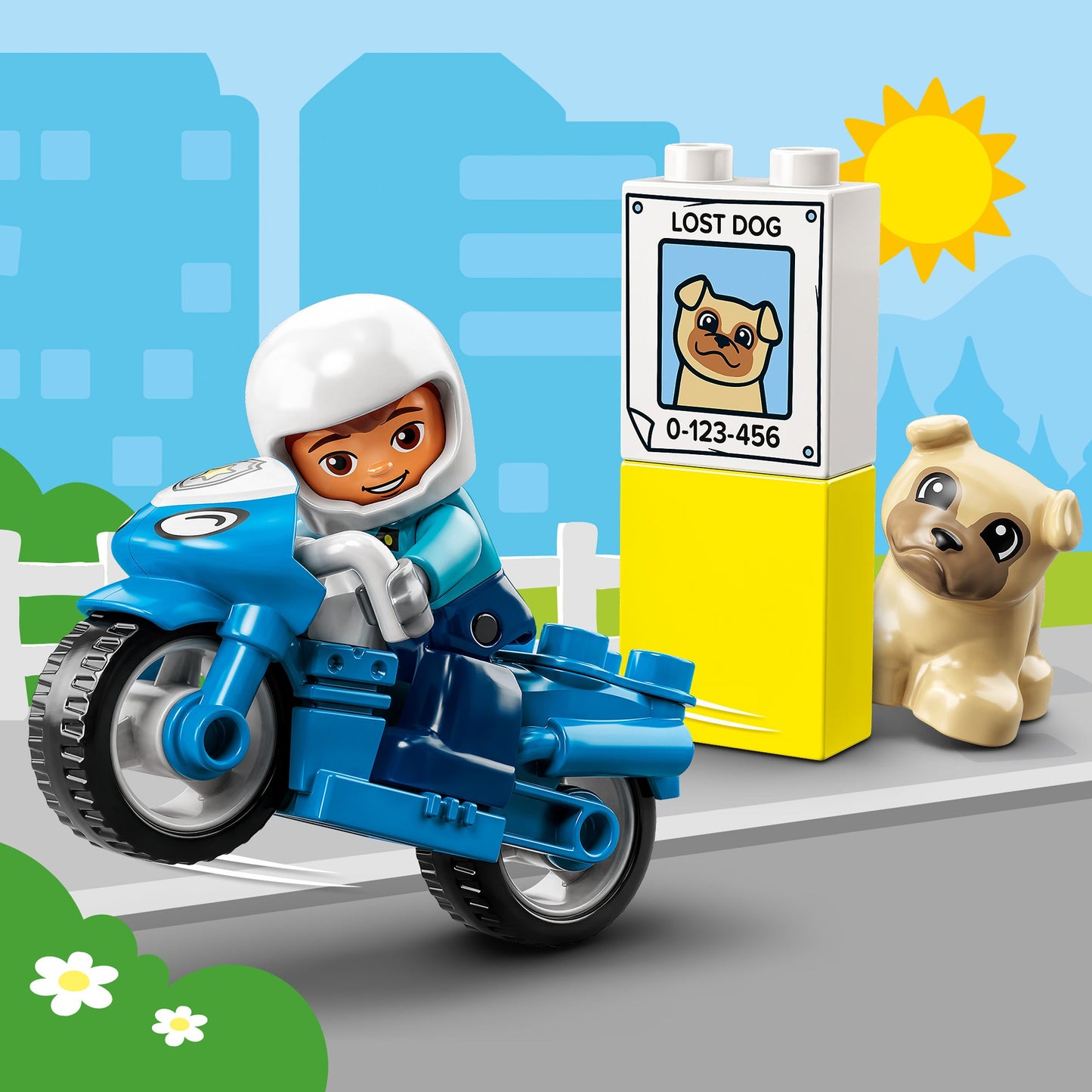 LEGO® DUPLO™ Rescue Police Motorcycle - Đồ Chơi Mô Tô Cảnh Sát Cứu Hộ - LEGO 10967 LEGO - ảnh 2 - Đồ chơi mầm non
