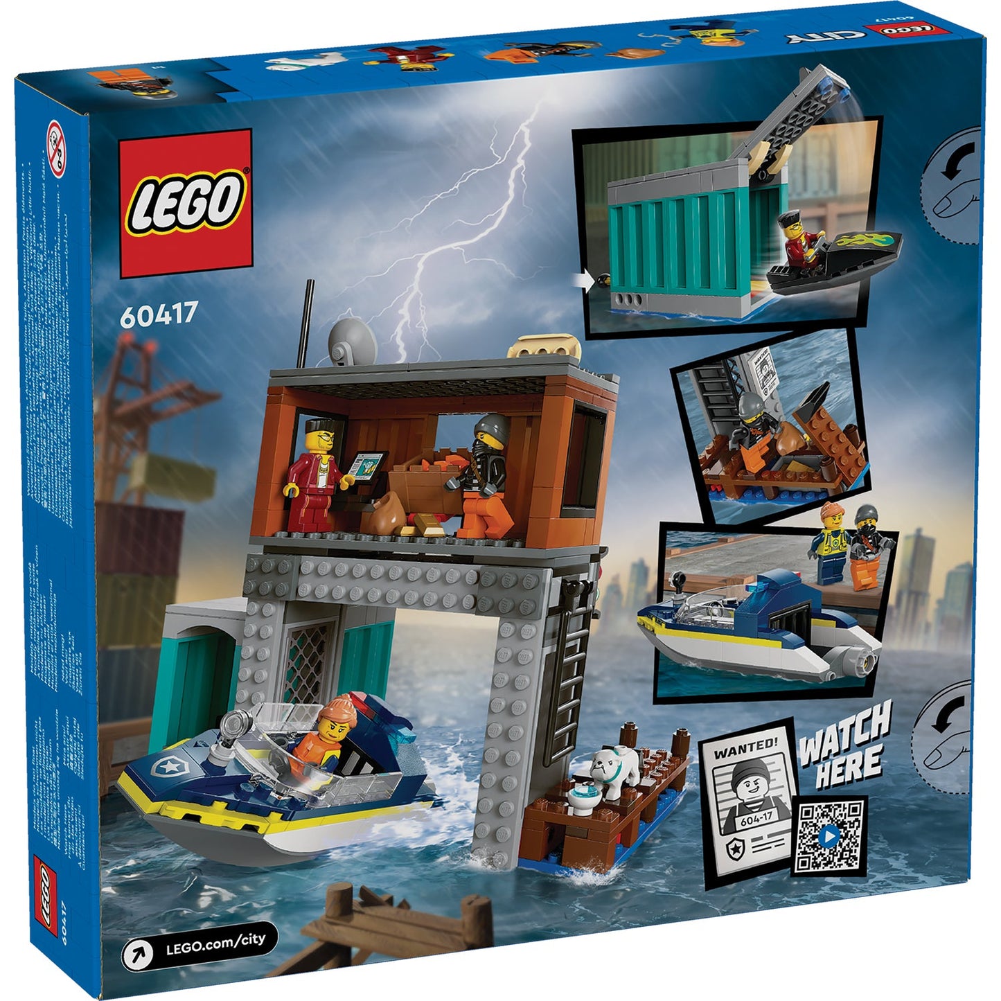 LEGO® City Police Speedboat and Crooks’ Hideout - Bộ Lắp Ráp Ca Nô Cảnh Sát và Hang Ổ Tội Phạm - LEGO 60417 LEGO - ảnh 5 - Le