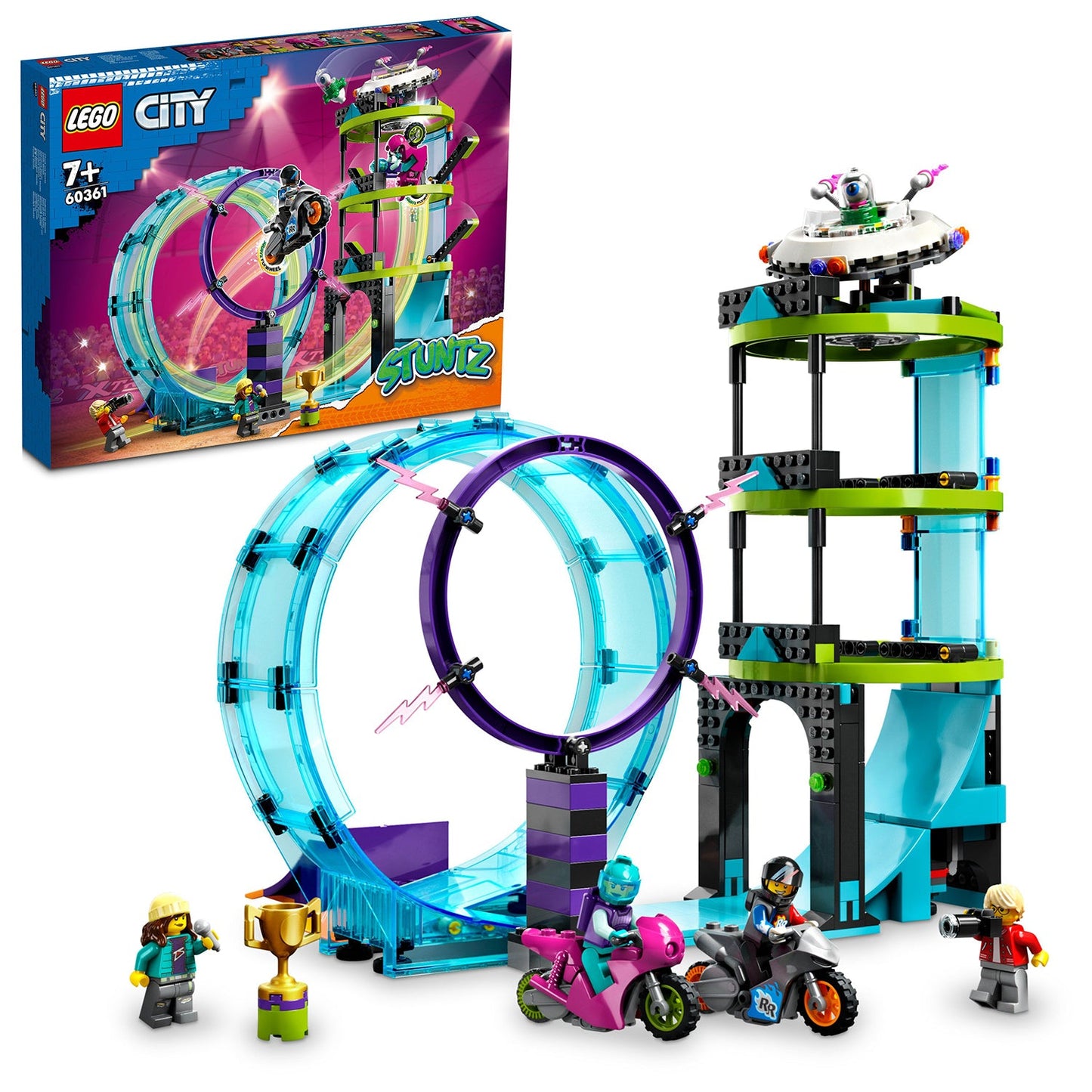 LEGO® City Ultimate Stunt Riders Challenge Đồ Chơi Lắp Ráp Thử Thách Nhào Lộn LEGO 60361