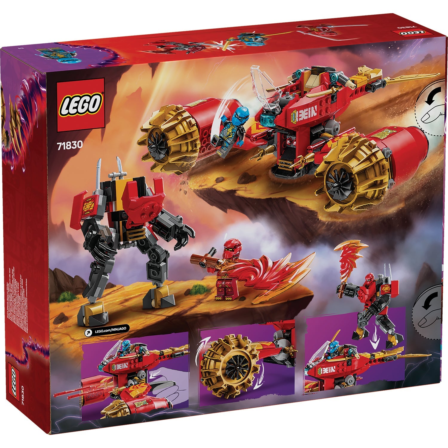 LEGO® NINJAGO® Kai’s Mech Storm Rider - Robot Cơ Giáp Chiến Đấu Kai (71830) - LEGO LEGO - ảnh 4 - Lego