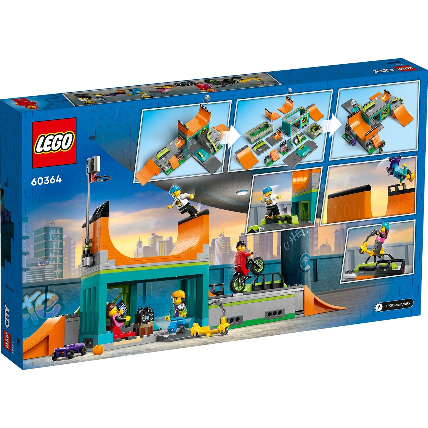 LEGO® City Street Skate Park - Đồ chơi lắp ráp Công viên trượt ván - LEGO 60364 LEGO - ảnh 5 - Building Toy Sets