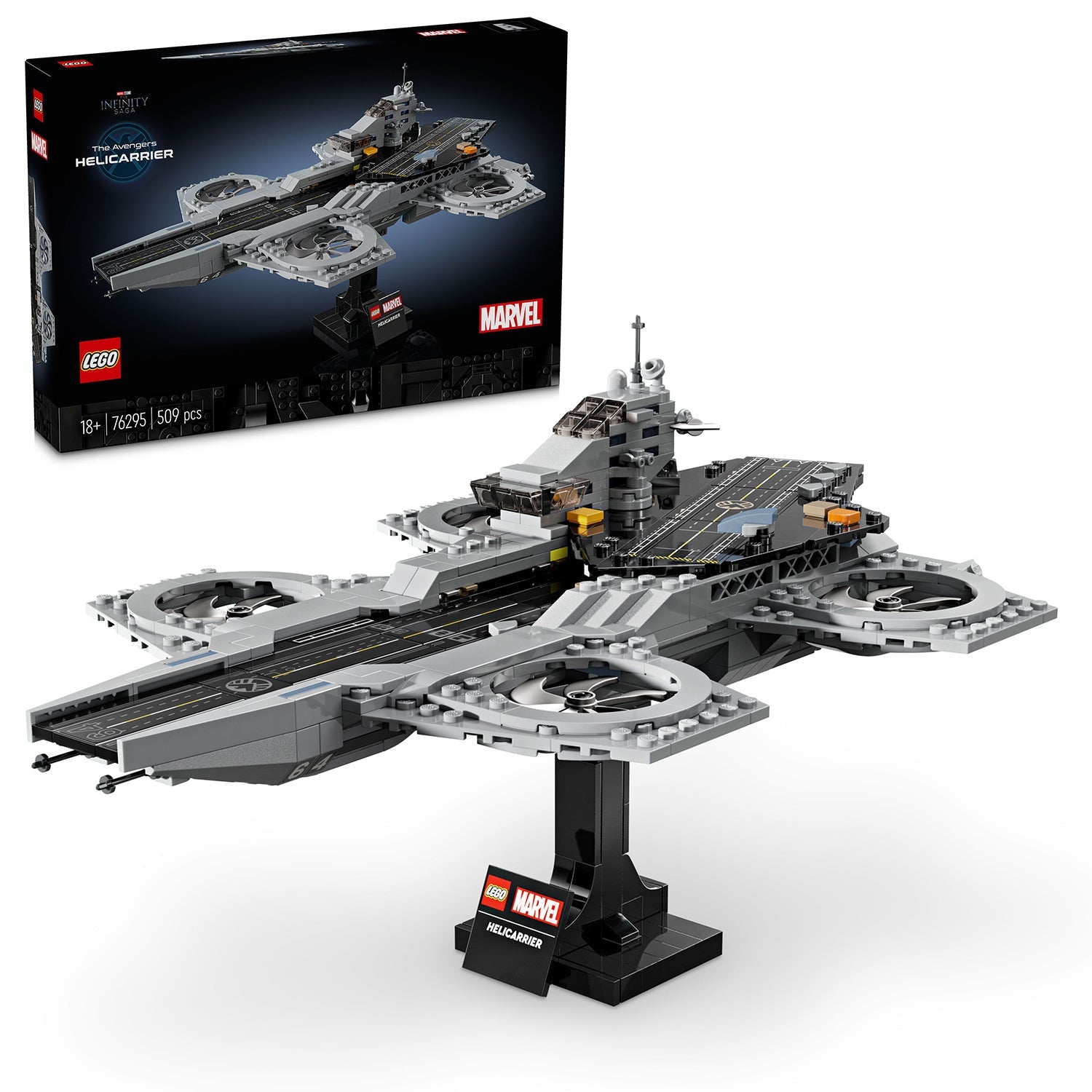 LEGO® Marvel The Avengers Helicarrier - Mô hình Phi cơ Biệt đội Siêu anh hùng Marvel (76295) LEGO - ảnh 1 - Building Sets