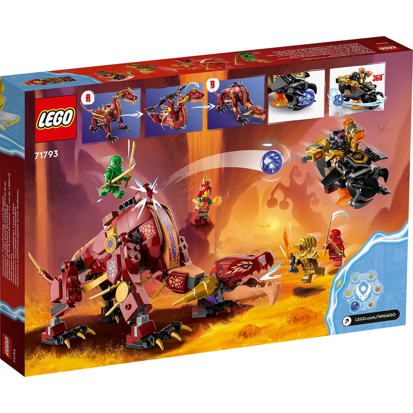 LEGO® NINJAGO® Heatwave Transforming Lava Dragon - Đồ chơi lắp ráp Rồng Lửa Biến Hình (71793) - LEGO LEGO - ảnh 3 - LEGO® NIN