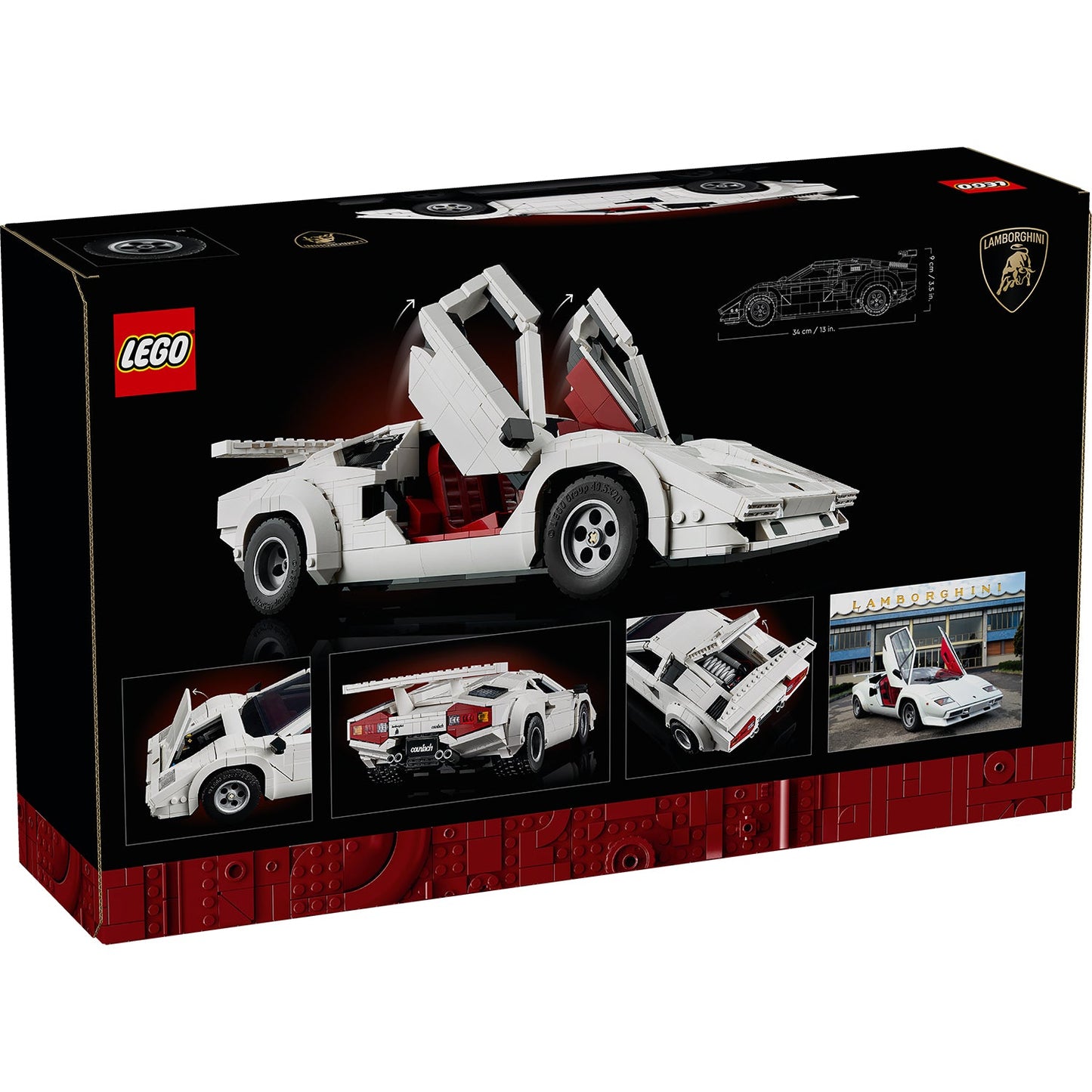 LEGO® ICONS™ Lamborghini Countach 5000 Quattrovalvole - Mô hình lắp ráp siêu xe cao cấp 10337