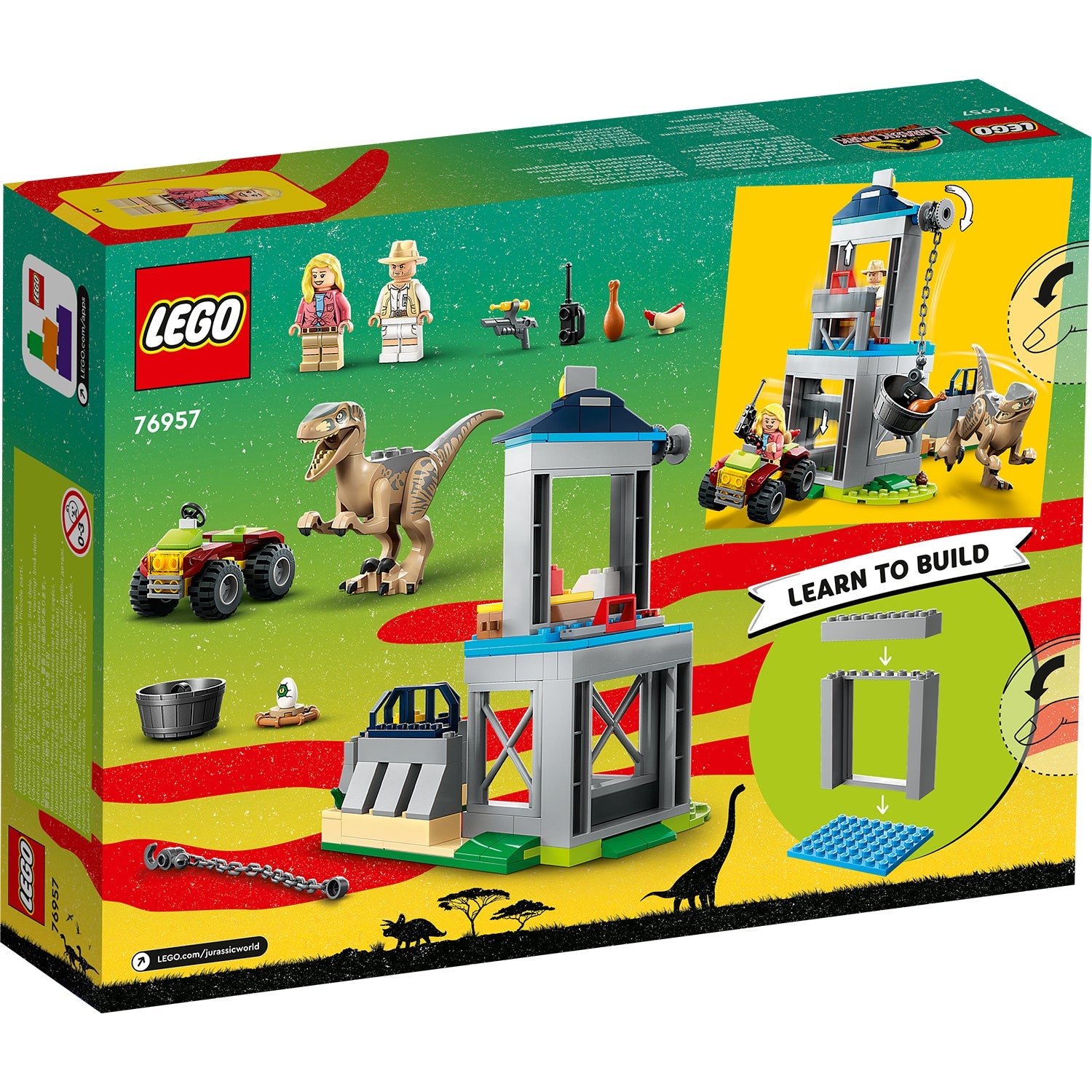 LEGO® Jurassic Park Velociraptor Escape - Đồ Chơi Lắp Ráp Khủng Long - LEGO 76957 LEGO - Lego