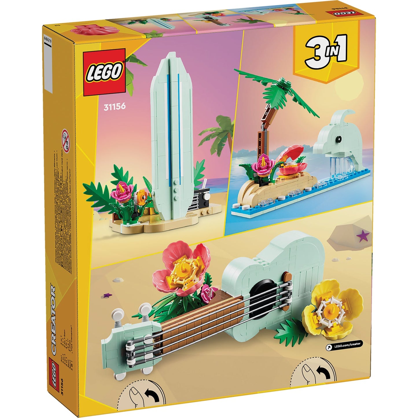 LEGO® Creator 3-in-1 Tropical Ukulele - Đồ Chơi Lắp Ráp Đàn Ukulele Nhiệt Đới LEGO 31156 LEGO - ảnh 4 - LEGO® Creator 3-in-1