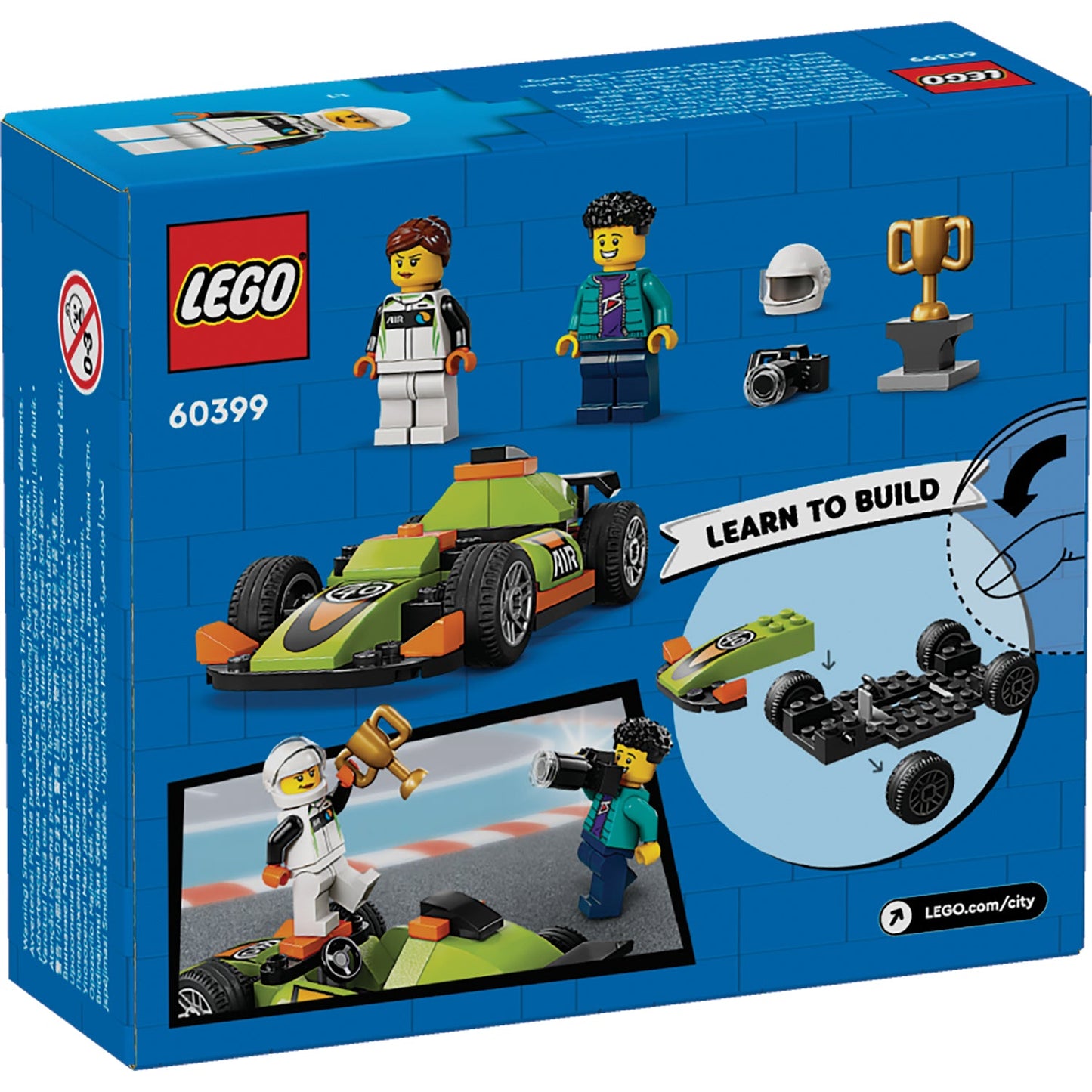 LEGO® City Green Race Car - Đồ chơi lắp ráp Xe Đua Màu Xanh - LEGO 60399