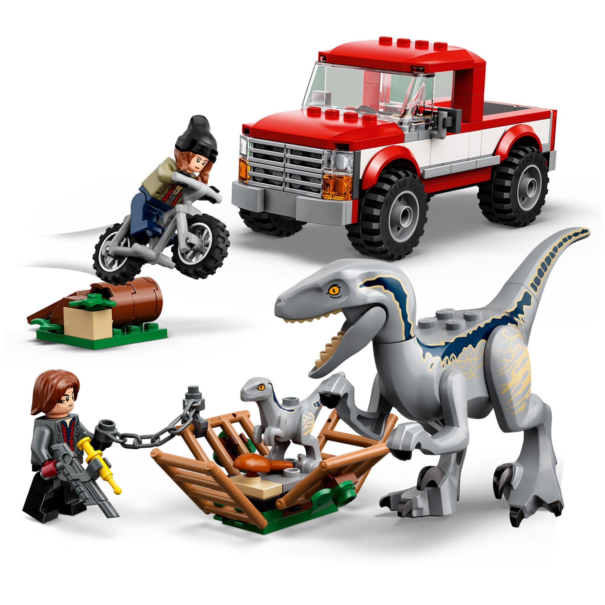 LEGO® Jurassic World Blue & Beta Velociraptor Capture Đồ Chơi Lắp Ráp Khủng Long LEGO 76946 LEGO - ảnh 1 - LEGO