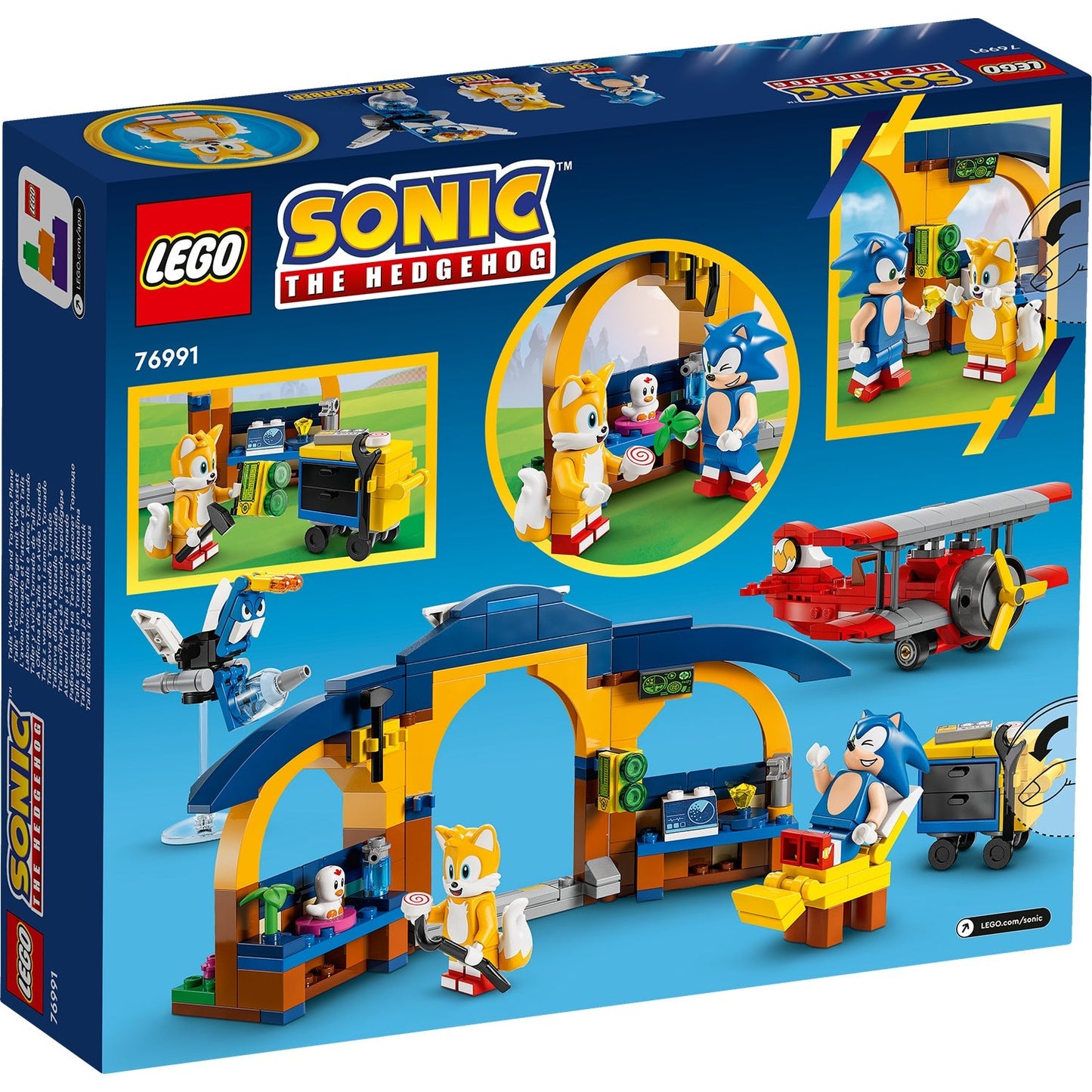 LEGO® Sonic the Hedgehog™ Tails Workshop and Tornado Plane - Đồ Chơi Lắp Ráp Xưởng Của Tails Và Máy Bay Tornado - LEGO 76991 