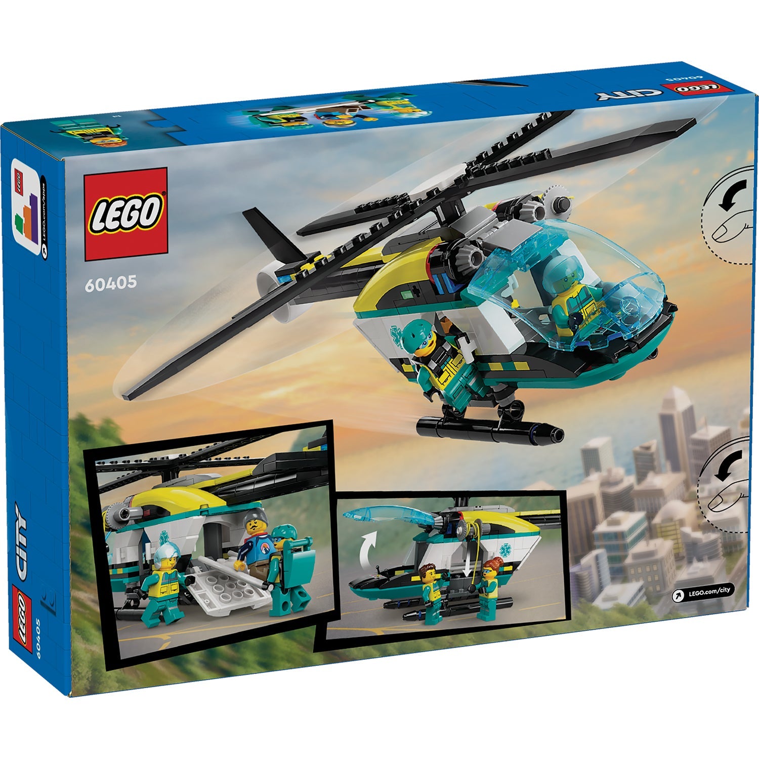 LEGO® City Emergency Rescue Helicopter - Trực Thăng Cứu Hộ Khẩn Cấp - LEGO 60405 LEGO - ảnh 4 - LEGO City