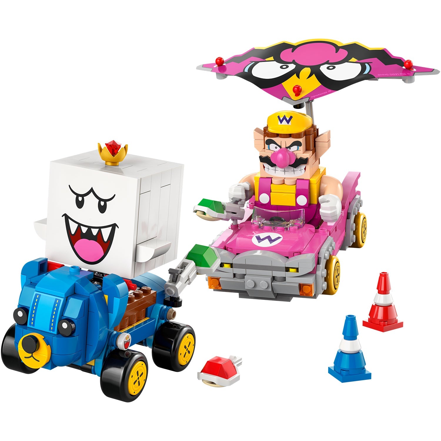 LEGO® Super Mario™ Mario Kart™ – Wario & King Boo - Đồ Chơi Lắp Ráp Xe Đua Badwagon & Teddy Buggy 72038 - Hình ảnh chi tiết 2