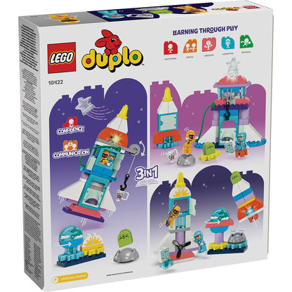 LEGO® DUPLO™ 3in1 Space Shuttle Adventure - Bộ Đồ Chơi Lắp Ráp Tên Lửa Vũ Trụ 3 Trong 1 LEGO 10422