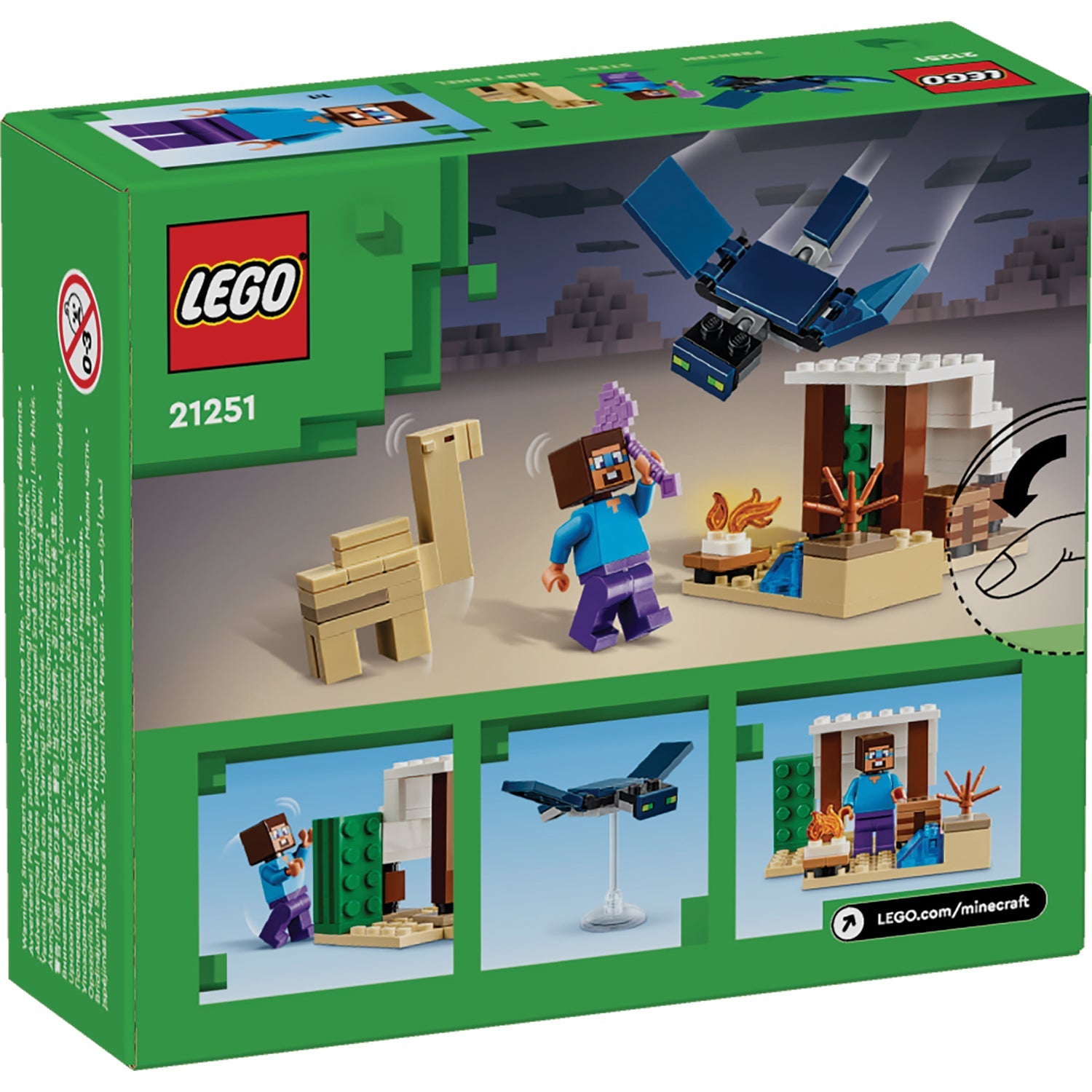 LEGO® Minecraft® Steve's Desert Expedition - Đồ Chơi Lắp Ráp Chuyến Thám Hiểm Sa Mạc (21251) - LEGO LEGO - ảnh 2 - Lego