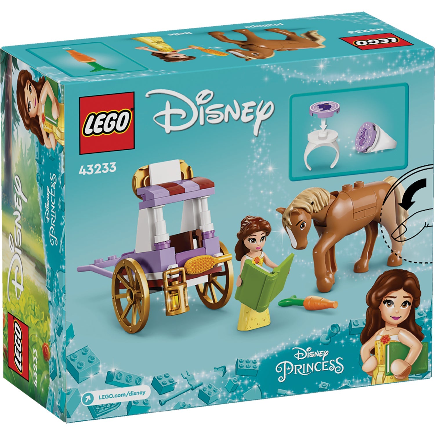 LEGO® Disney™ Belle's Storytime Horse Carriage - Đồ Chơi Lắp Ráp Xe Ngựa Của Công Chúa Belle - LEGO 43233 LEGO - ảnh 3 - Buil